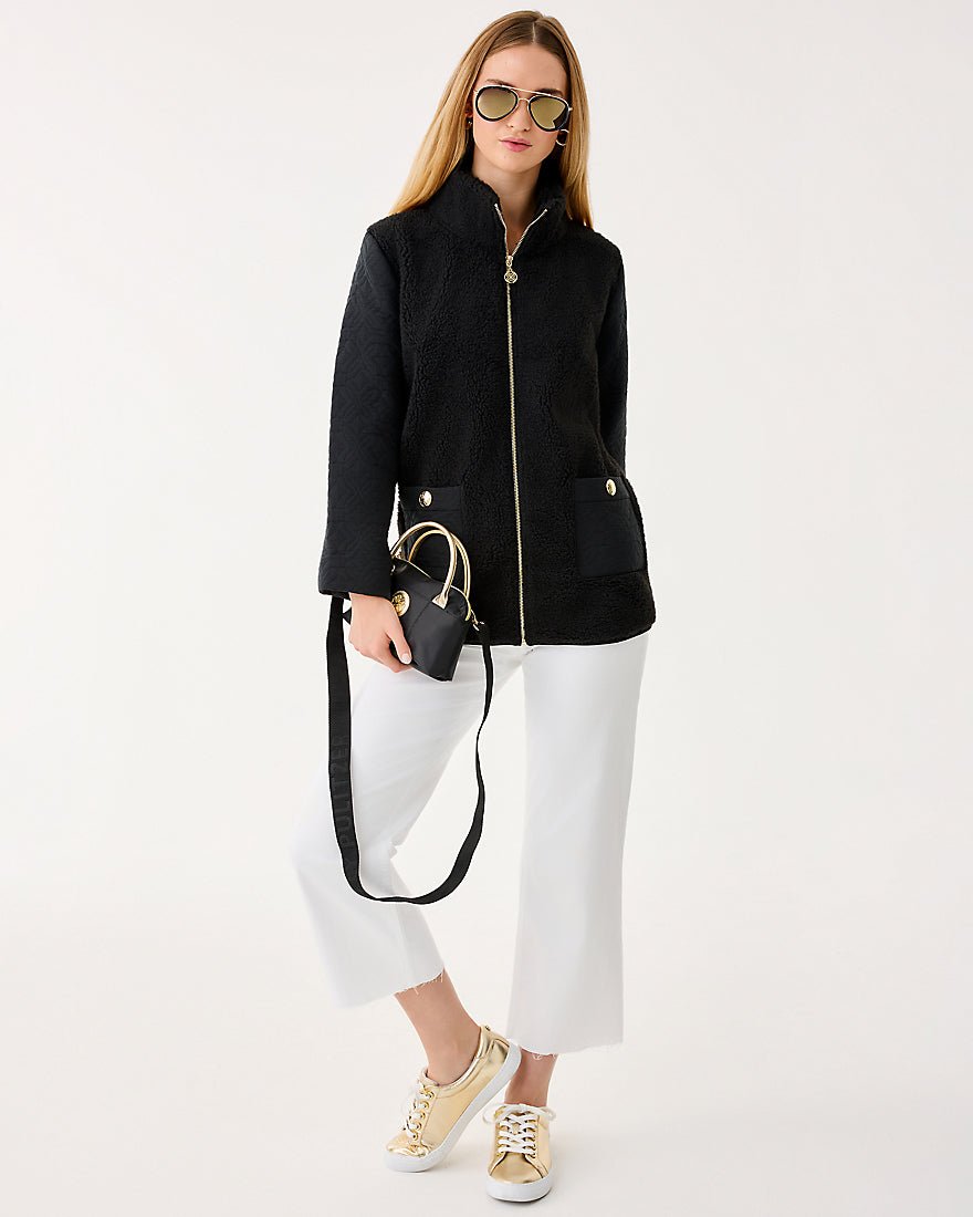 Helaina Sherpa Jacket - Noir