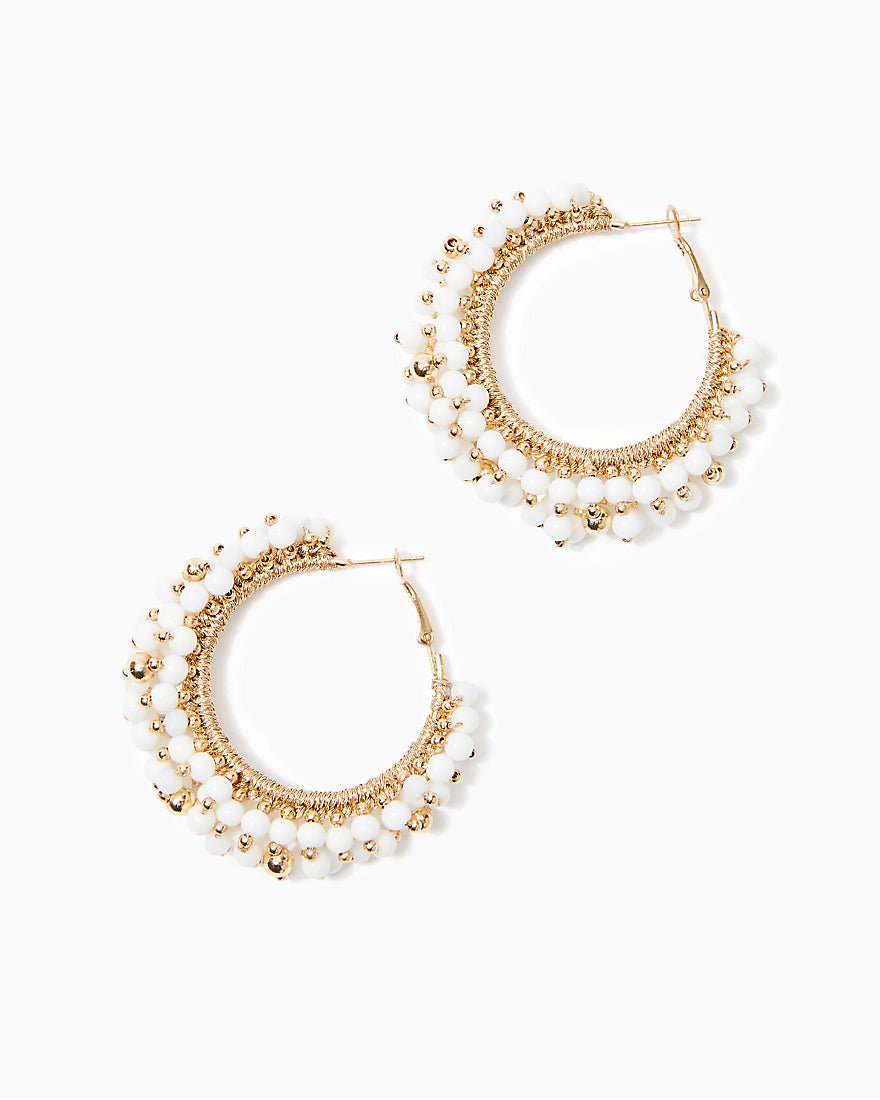 Gwp Hoop Earrings - Resort White - 1
