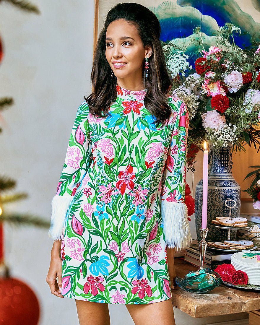 Agnes Skirted Romper - Multi Glowing Gardens