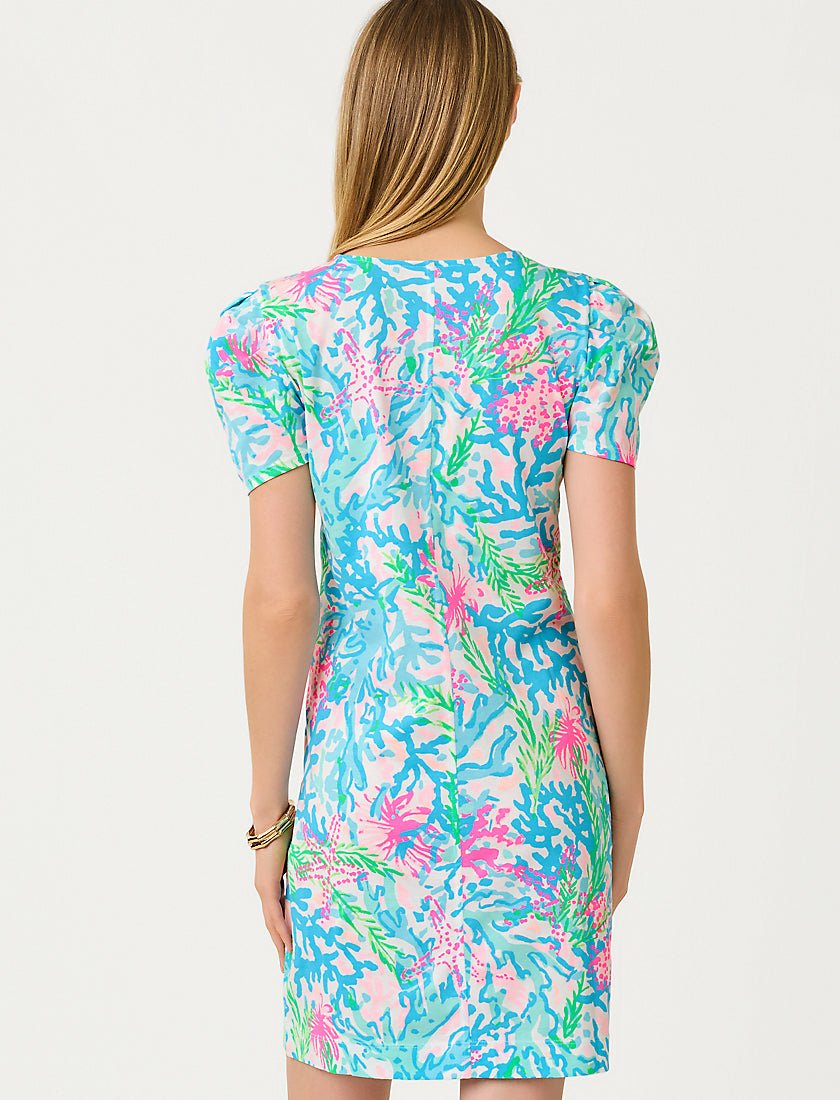 Aleece Short Sleeve Dress - Multi Coral Bay