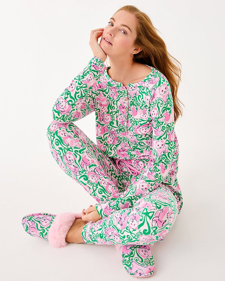 Alexandar Pj Top - Pink Quartz Panda N Bows