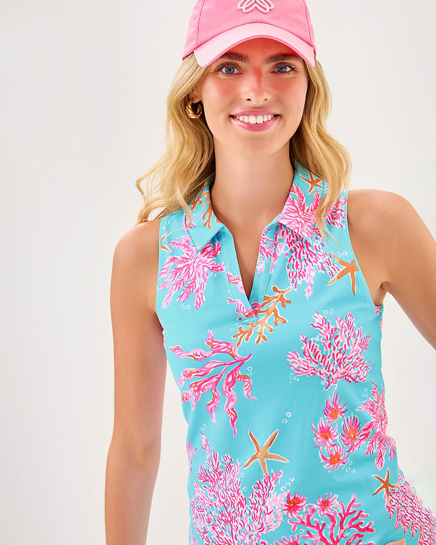 Alister Polo Upf 50 Plus - Multi Royal Coral