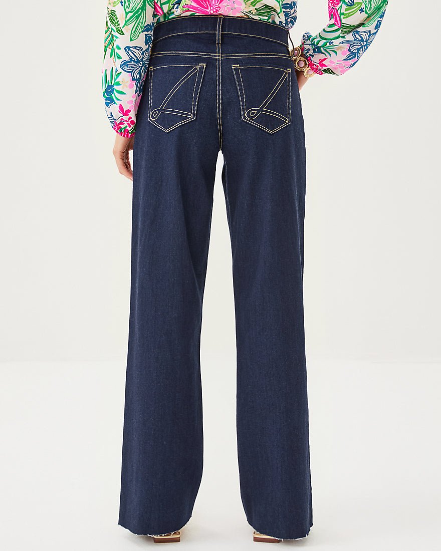 Aniston High Rise Straight Jean - Dark Wash