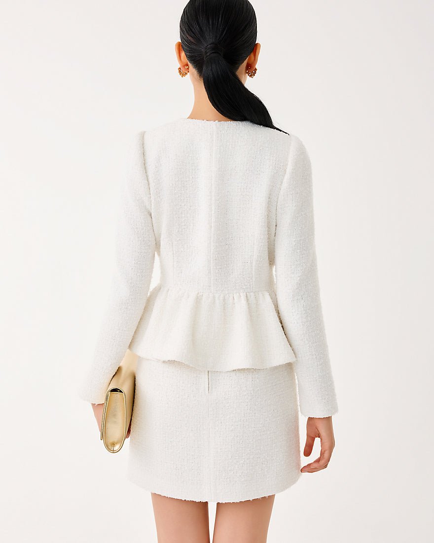Lilly Pulitzer - Araya Boucle Jacket - Coconut Chic Chick Boucle