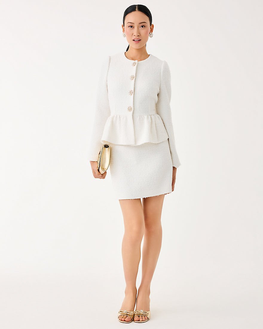 Lilly Pulitzer - Araya Boucle Jacket - Coconut Chic Chick Boucle