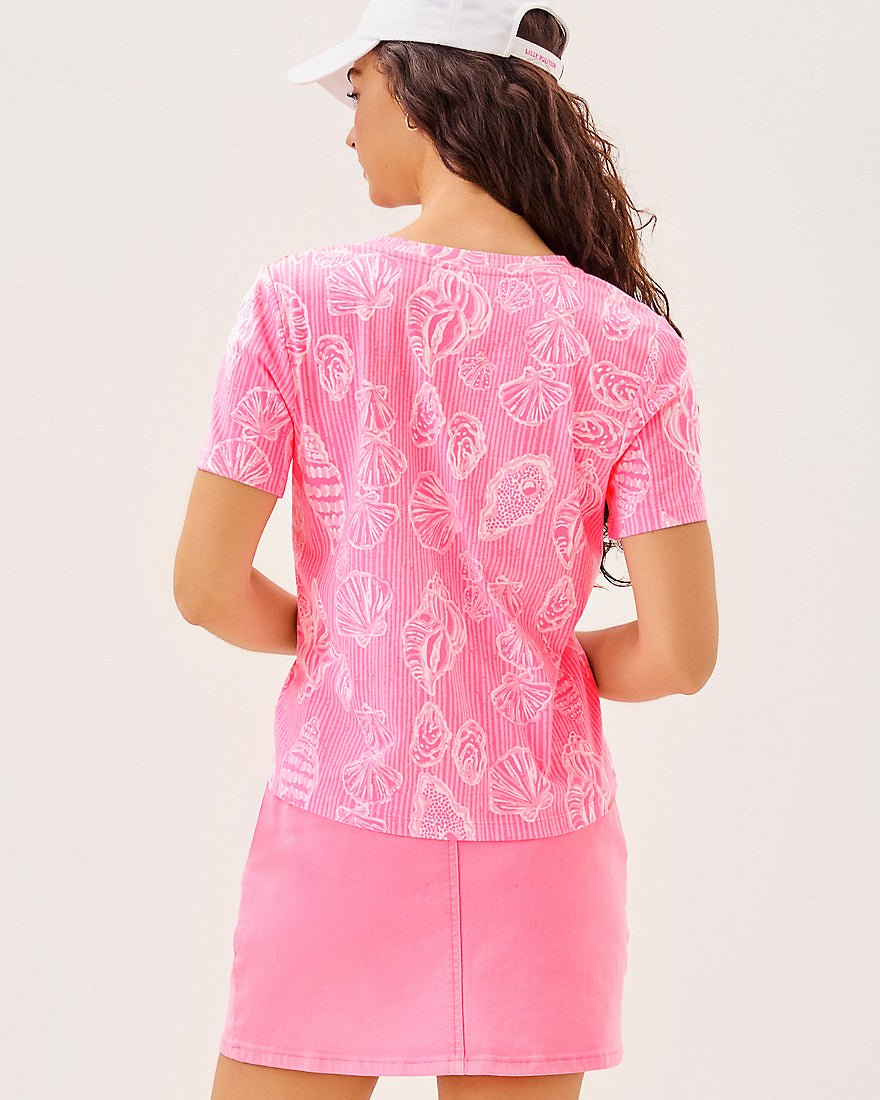 Barreto Knit Top - Rousseau Pink Cool As Shell