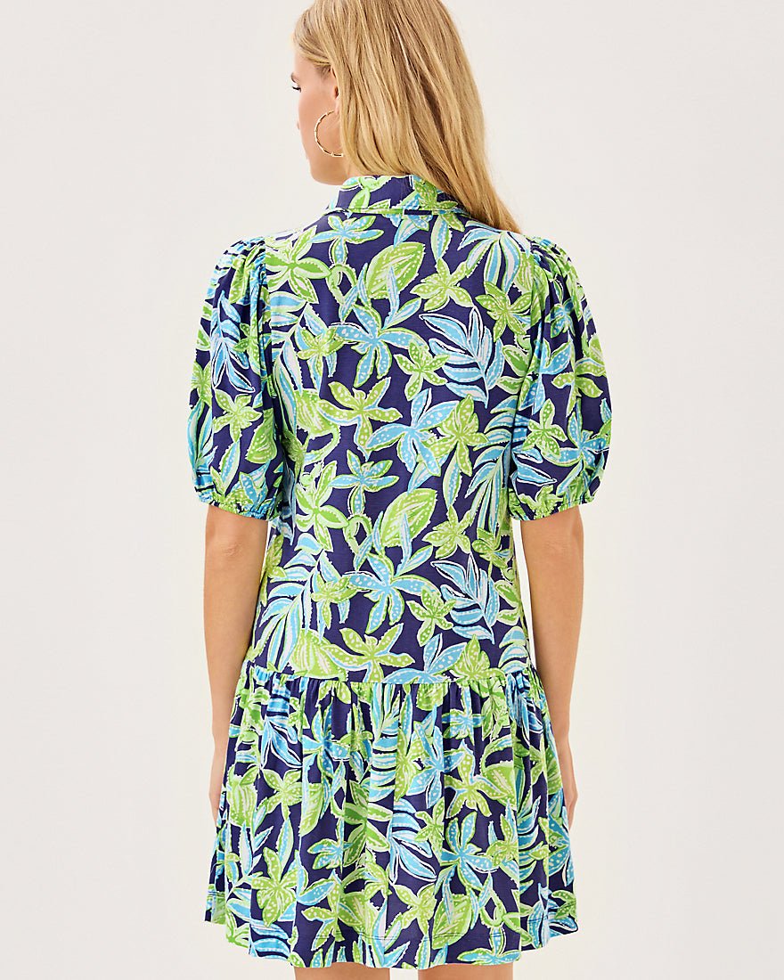 Bingley Dress - Sapphire Pool Tropical Tango