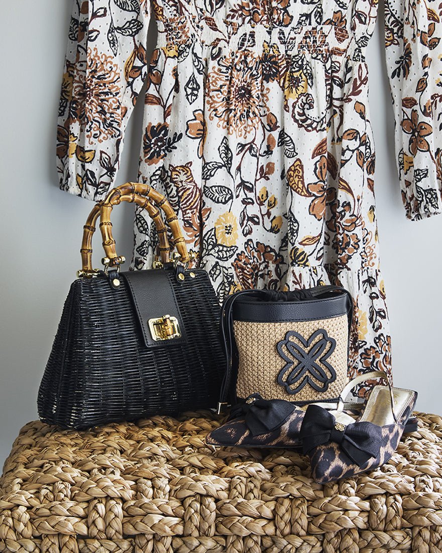 Brit Leopard Bow Slingback - Multi Leopard Faille