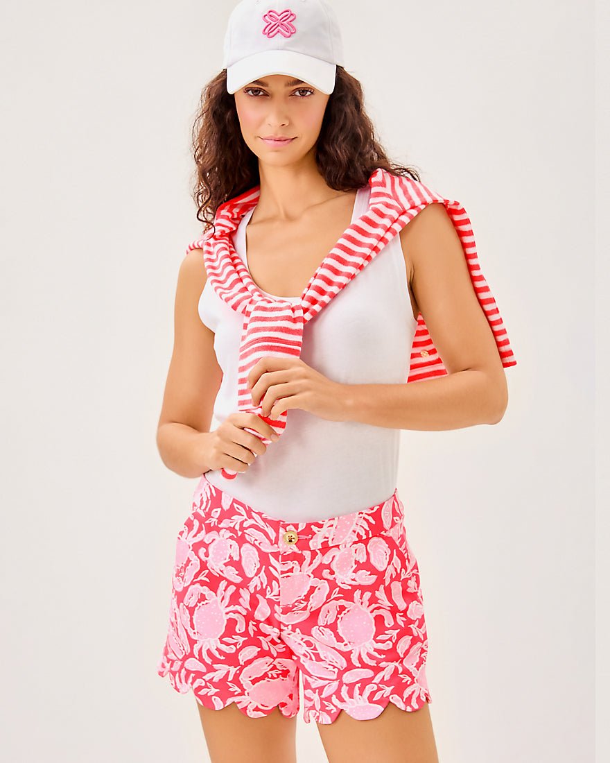 Buttercup Stretch Short - Cane Coral Crab Collab