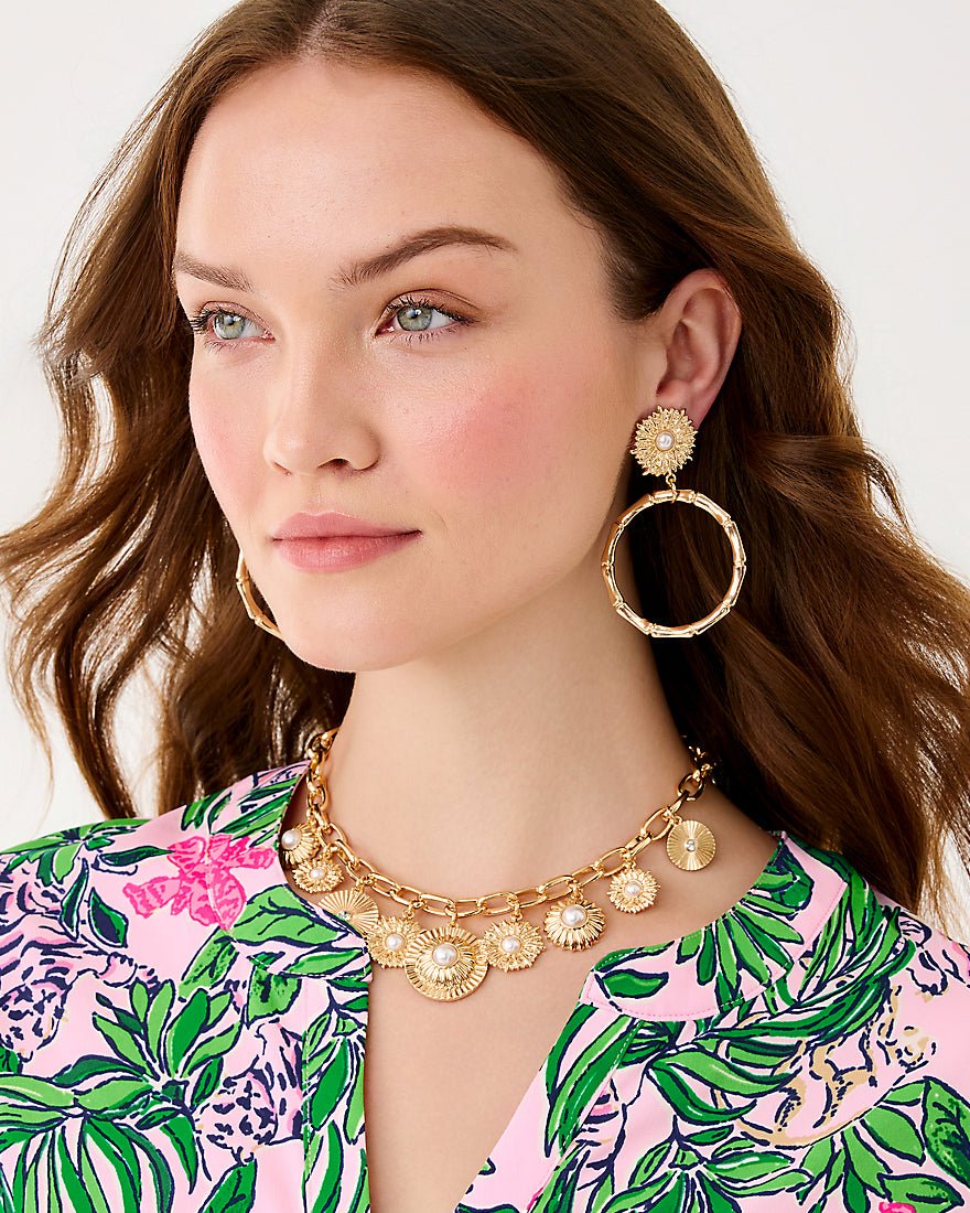 Canopy Colony Earrings - Gold Metallic