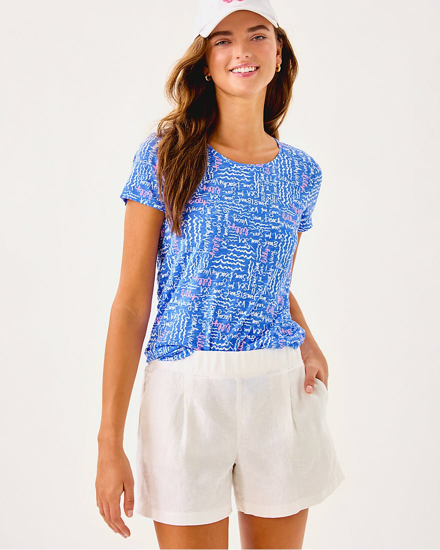 Captina Linen Short - Resort White