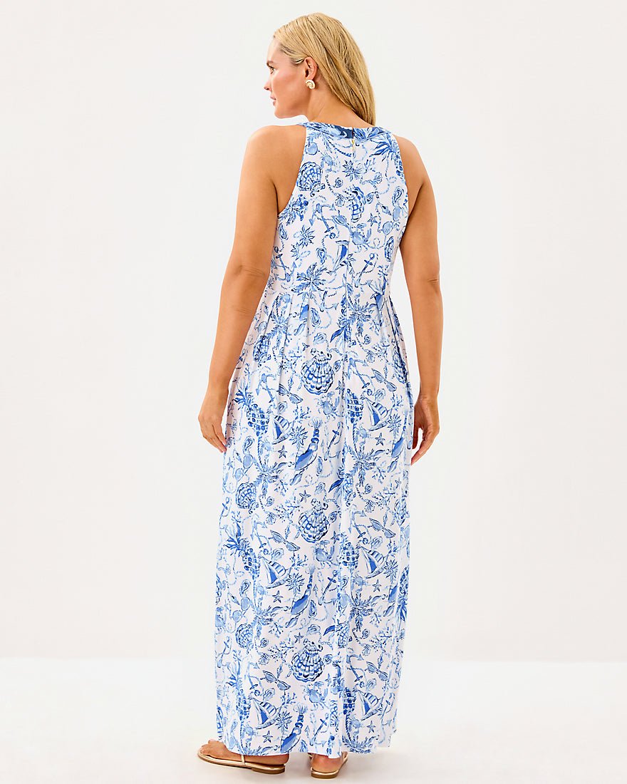 Carmilla Maxi Dress - Resort White Barefoot Beachcombers
