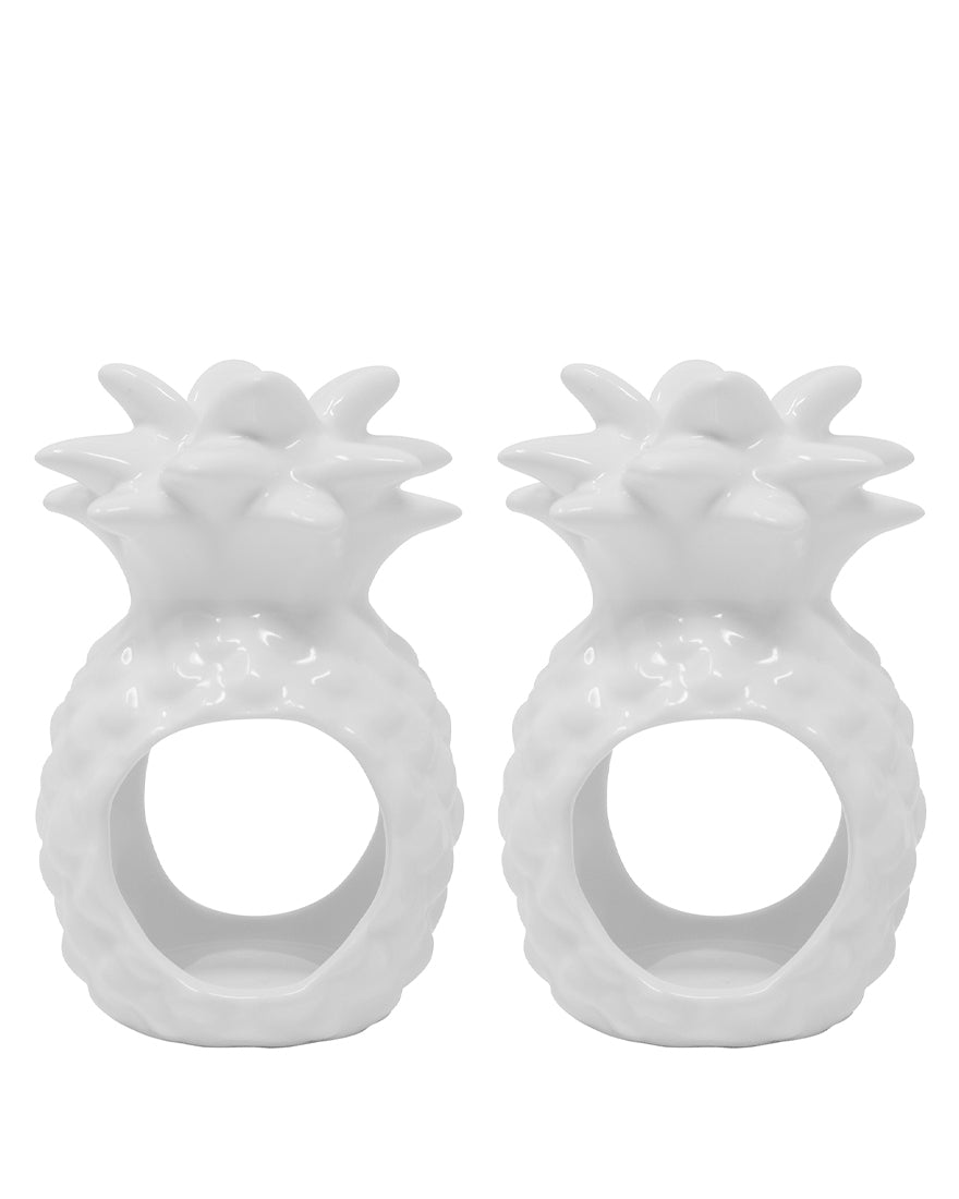 Ceramic Napkin Rings - Resort White