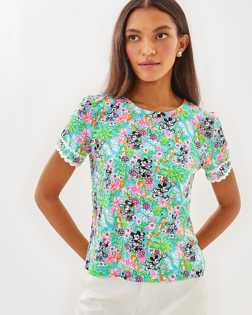 Clairmont Trimmed Knit Top - Multi Lilly Hearts Disney