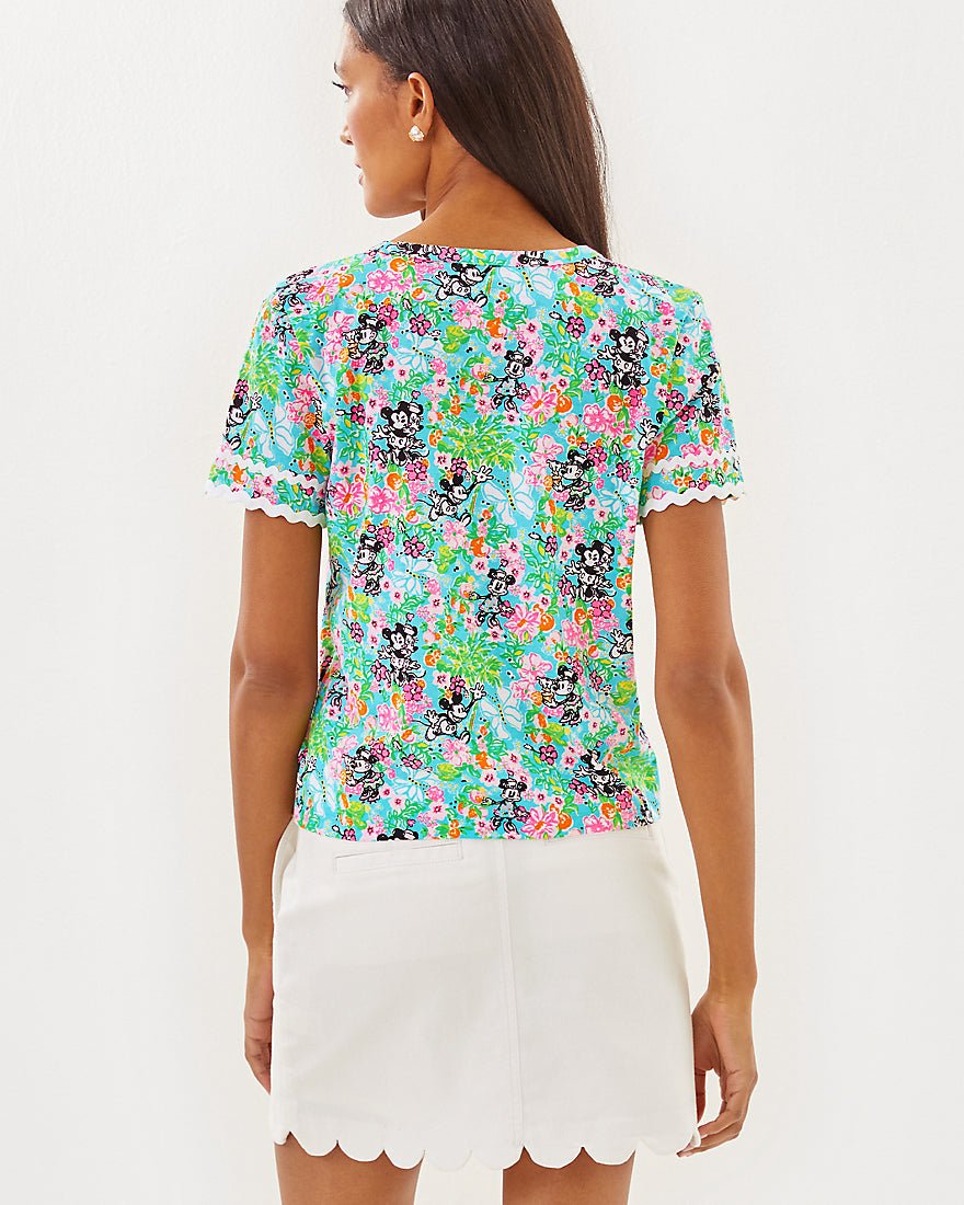 Clairmont Trimmed Knit Top - Multi Lilly Hearts Disney