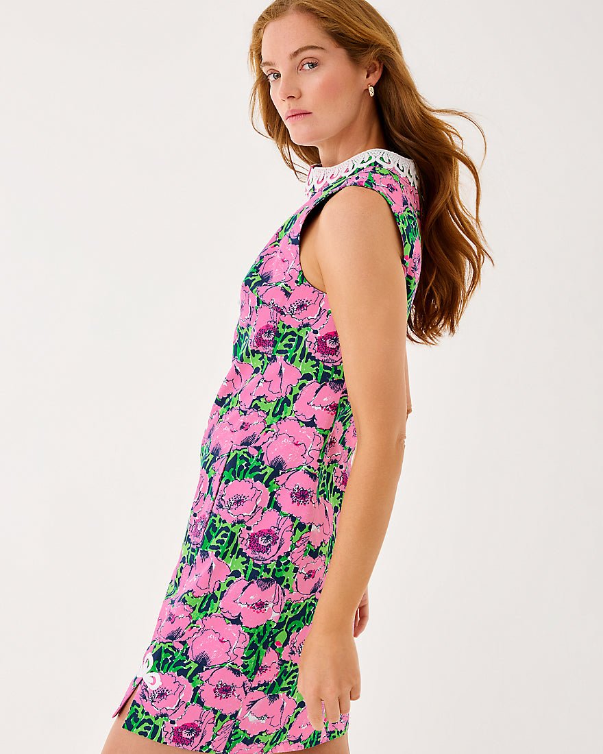 Cleodora Stretch Shift Dress - Low Tide Navy Florrie