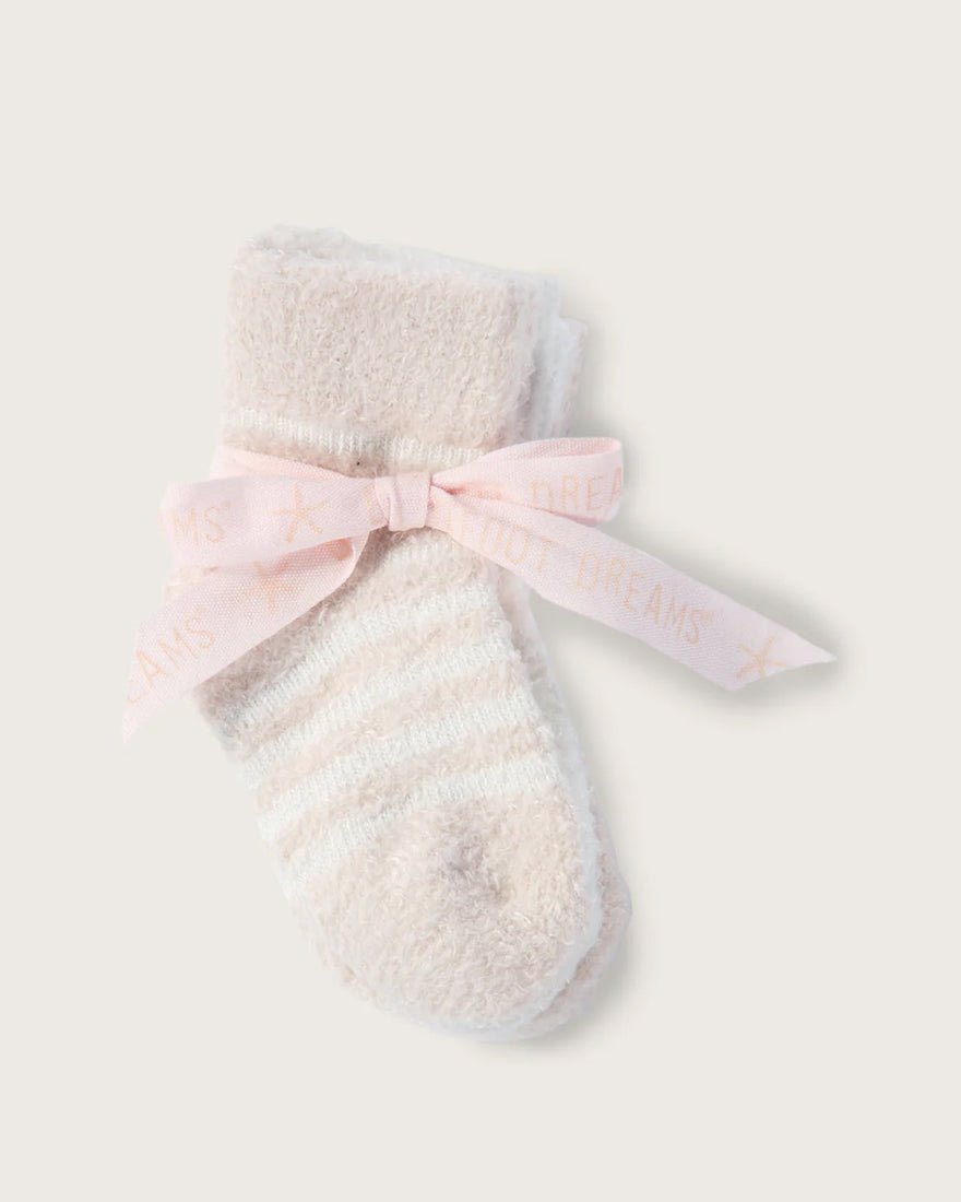 Cozy Chic Infant Socks 3 Pack - Pink Pearl