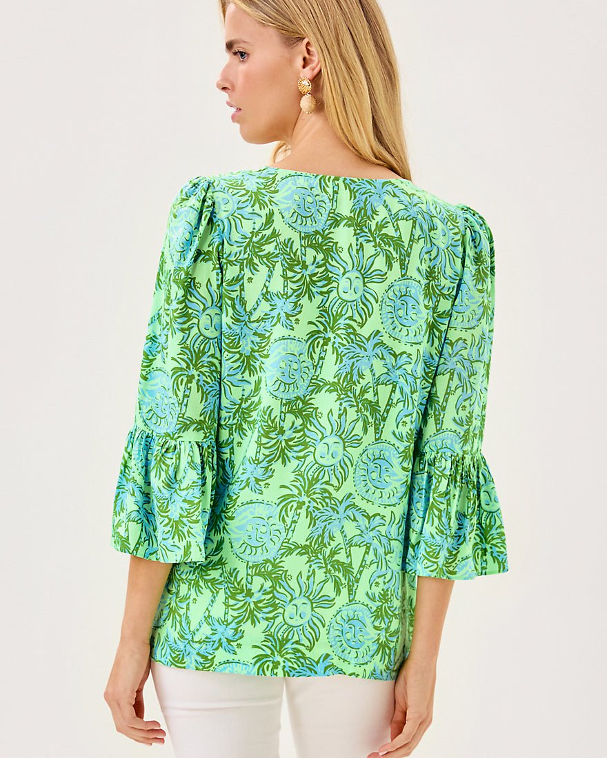 Danika Tunic Top - Cool Mint Catchin Rays