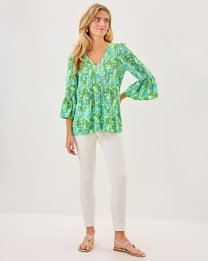 Danika Tunic Top - Cool Mint Catchin Rays