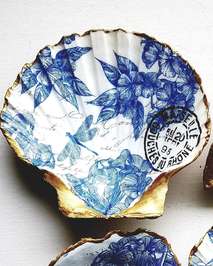 Decoupage Seashell Scallop - Indigo Meadow