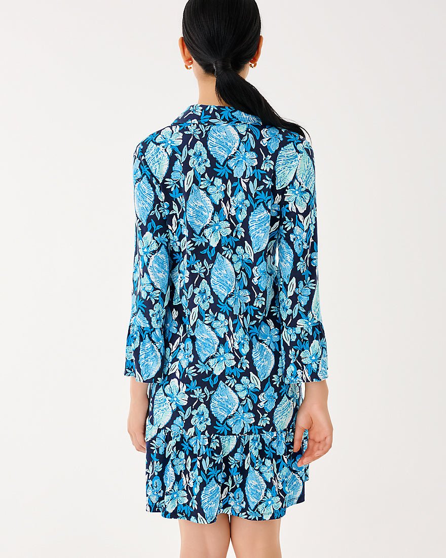 Lilly Pulitzer - Delany Dress - Low Tide Navy Seashell Splendor