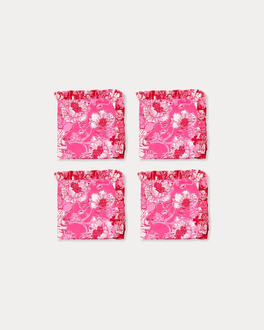 Dinner Napkin - Sun Shell Pink Feeling Poppy