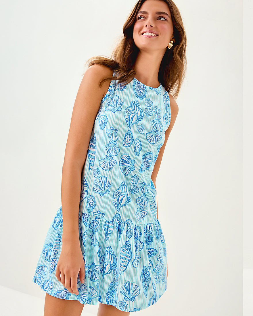 Dixi Dress - Fresh Water Blue Cool As Shell