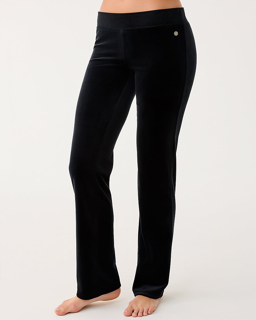 Lilly Pulitzer - Dorsey Velour Pant - Noir