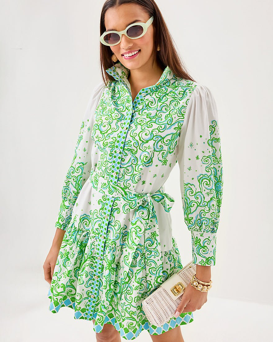 Drena Dress - Resort White Sol Mates