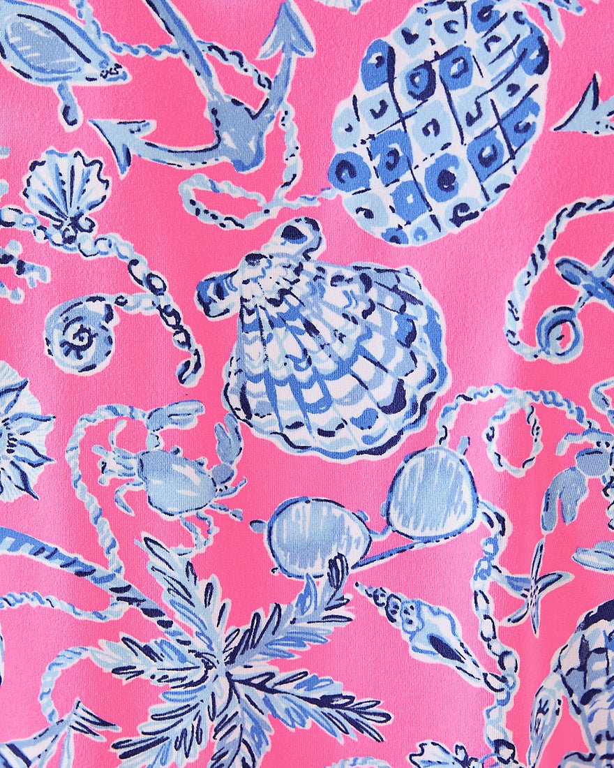 Dune Upf 50 Plus Short Sleeve Dress - Rousseau Pink Barefoot Beachcombers