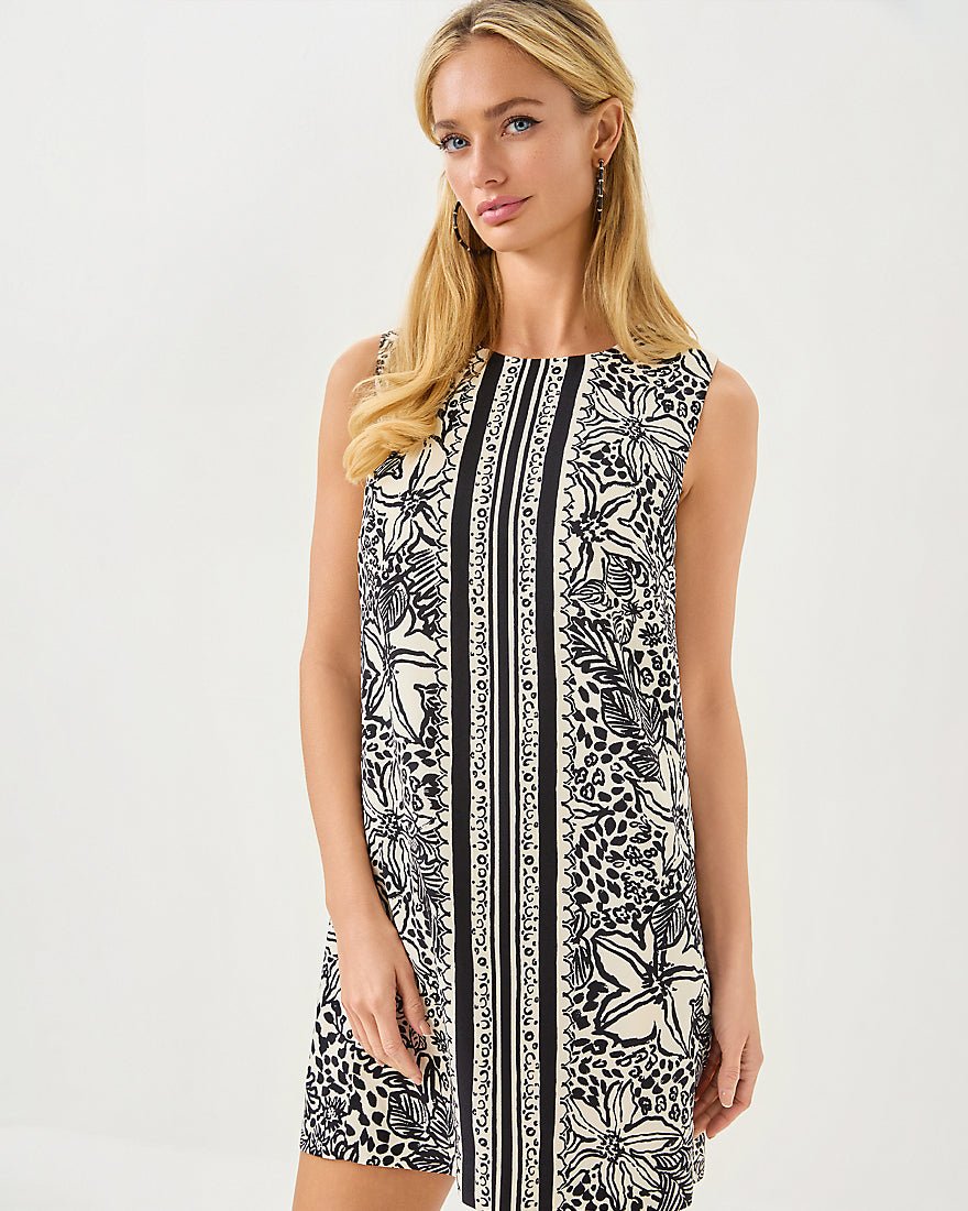 Edita Shift Dress - Onyx Lots To Spot