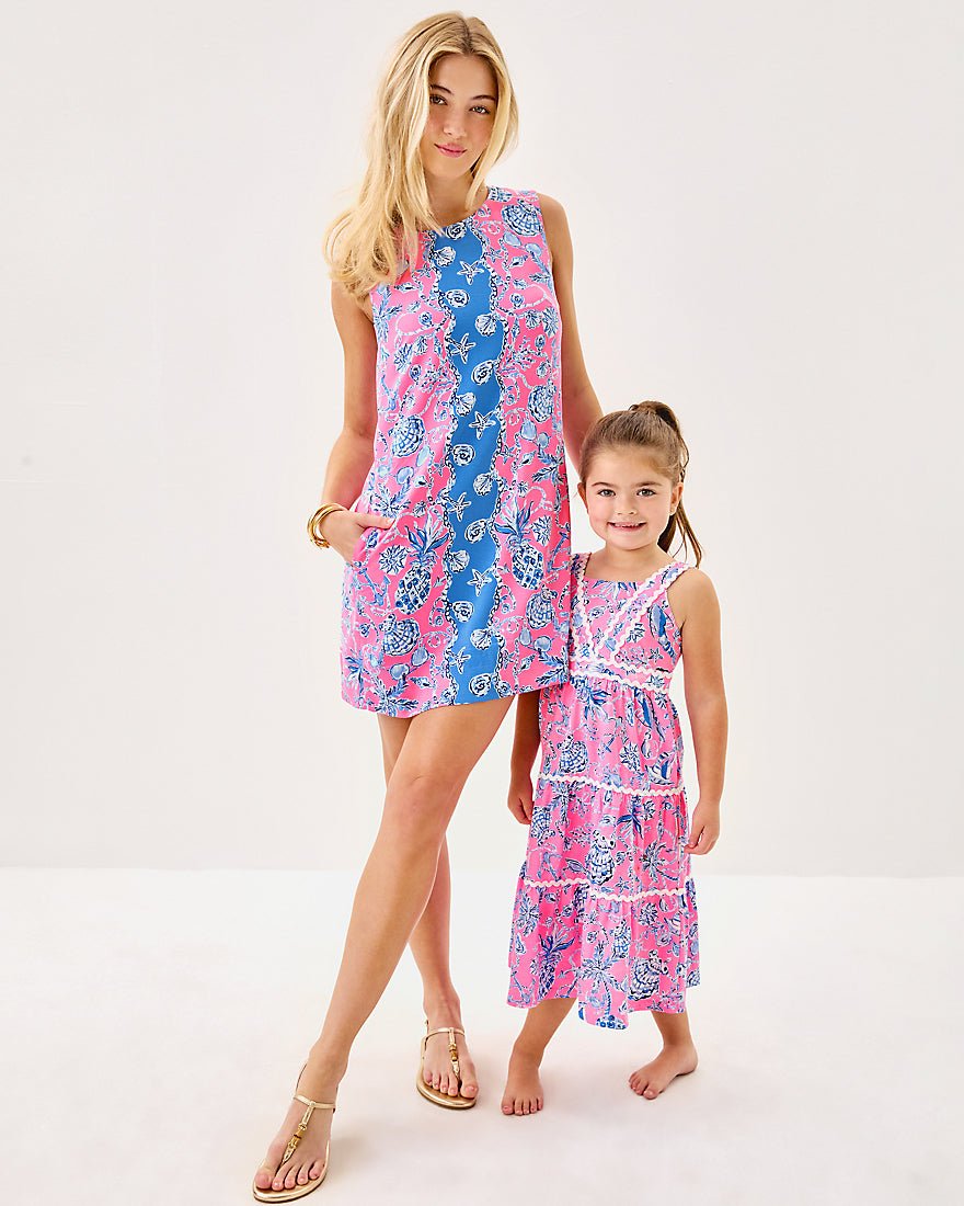 Edita Shift Dress - Rousseau Pink Barefoot Beachcombers