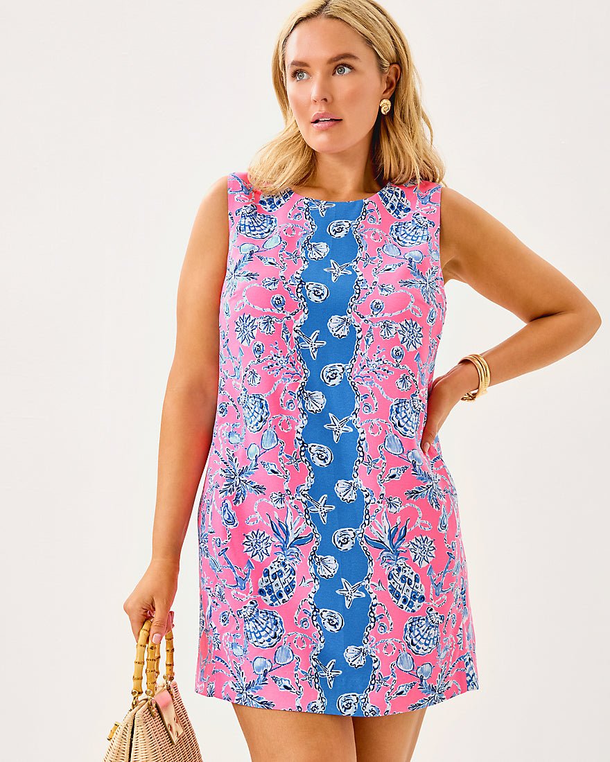 Edita Shift Dress - Rousseau Pink Barefoot Beachcombers
