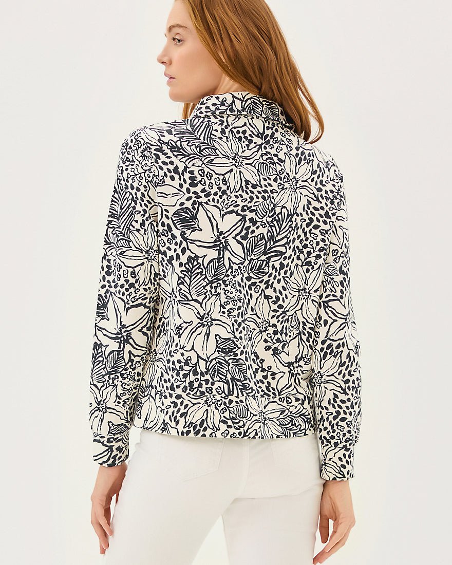 Eleni Upf 50 Plus Pullover - Onyx Lots To Spot