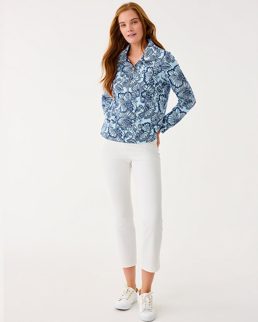 Lilly Pulitzer - Eleni Upf 50 Plus Pullover - Starlight Navy Proud As A Peacock