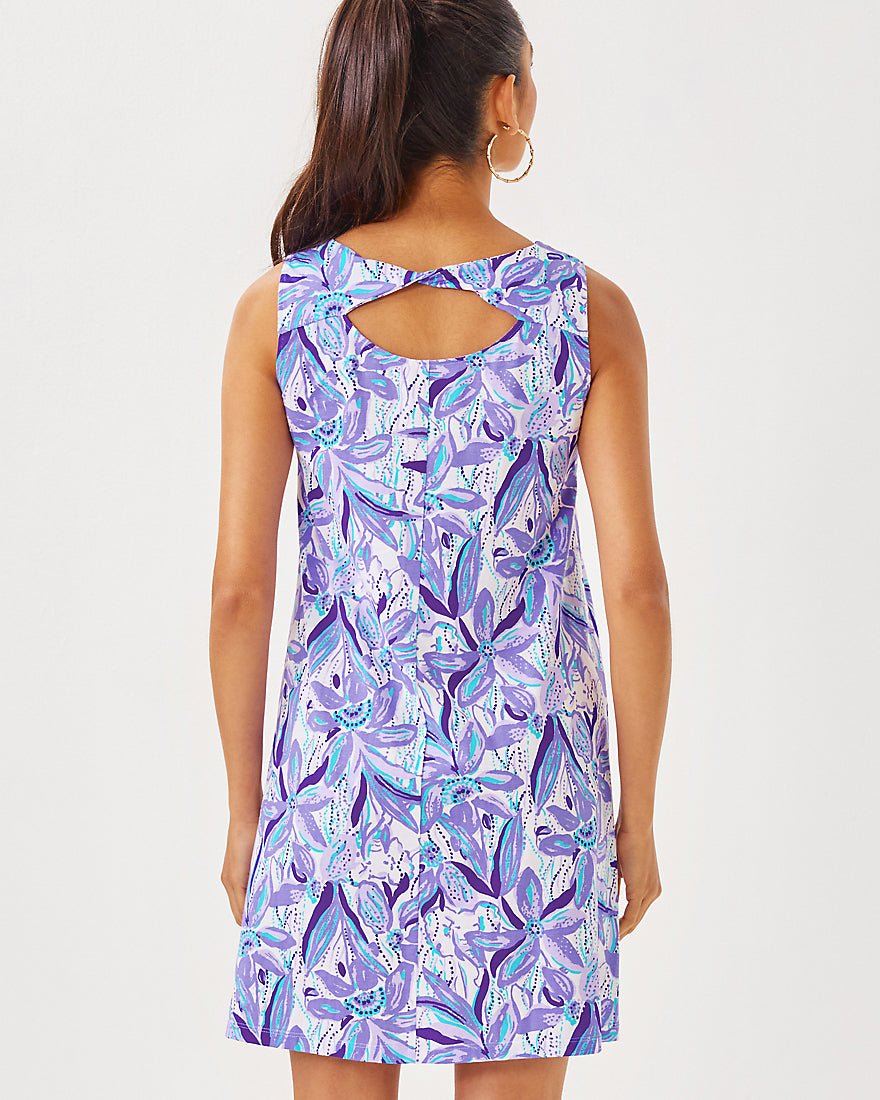 Eliza Dress - Tropicalia Purple Elephant In The Bloom