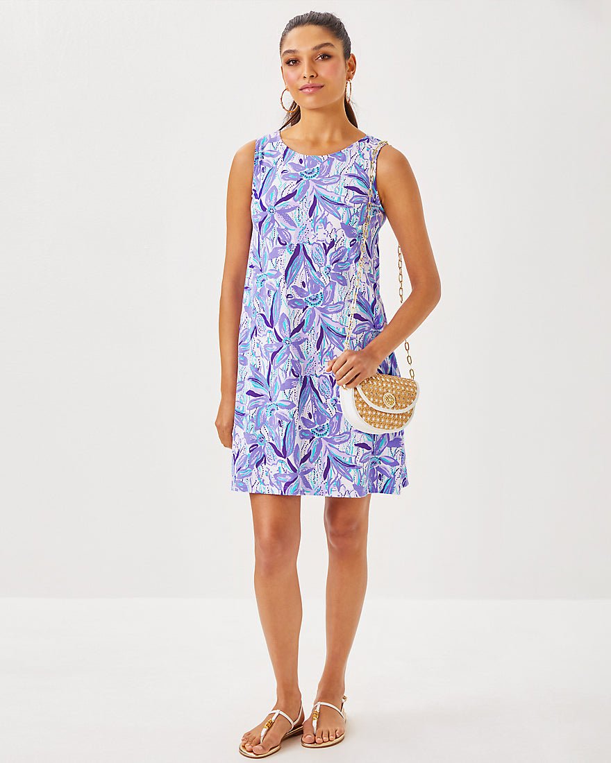 Eliza Dress - Tropicalia Purple Elephant In The Bloom