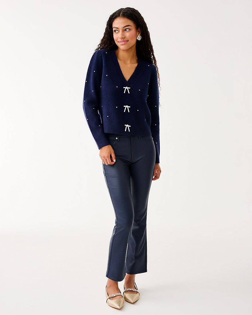 Ellorie Sweater - True Navy Paradise Rhinestones