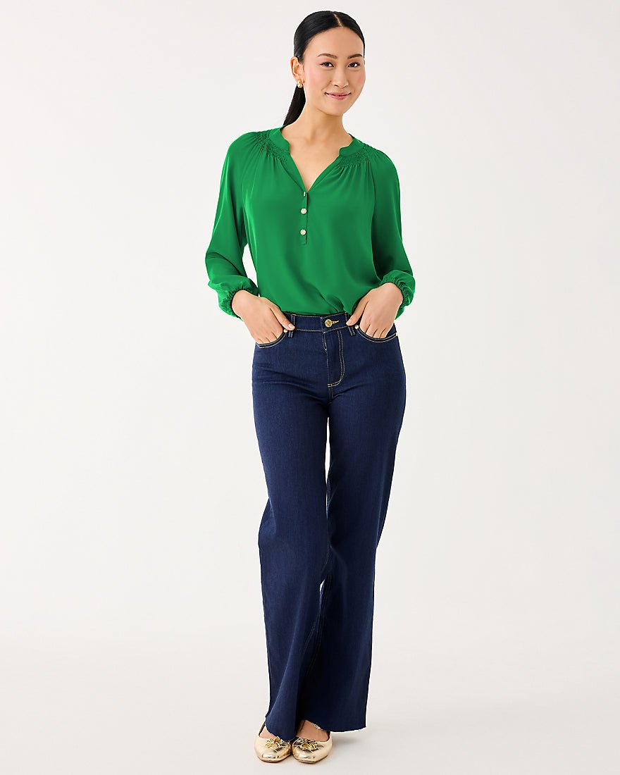 Elsa Top - Bamboo Green