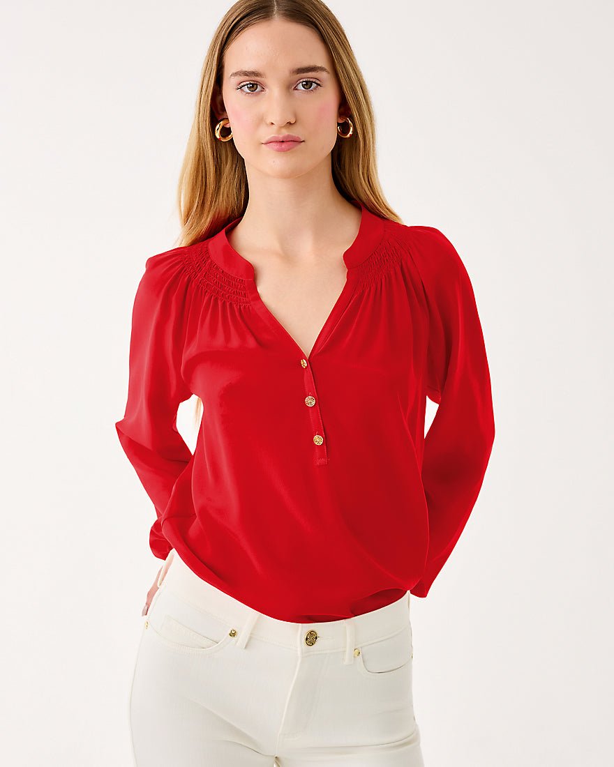 Elsa Top - Cranberry Red