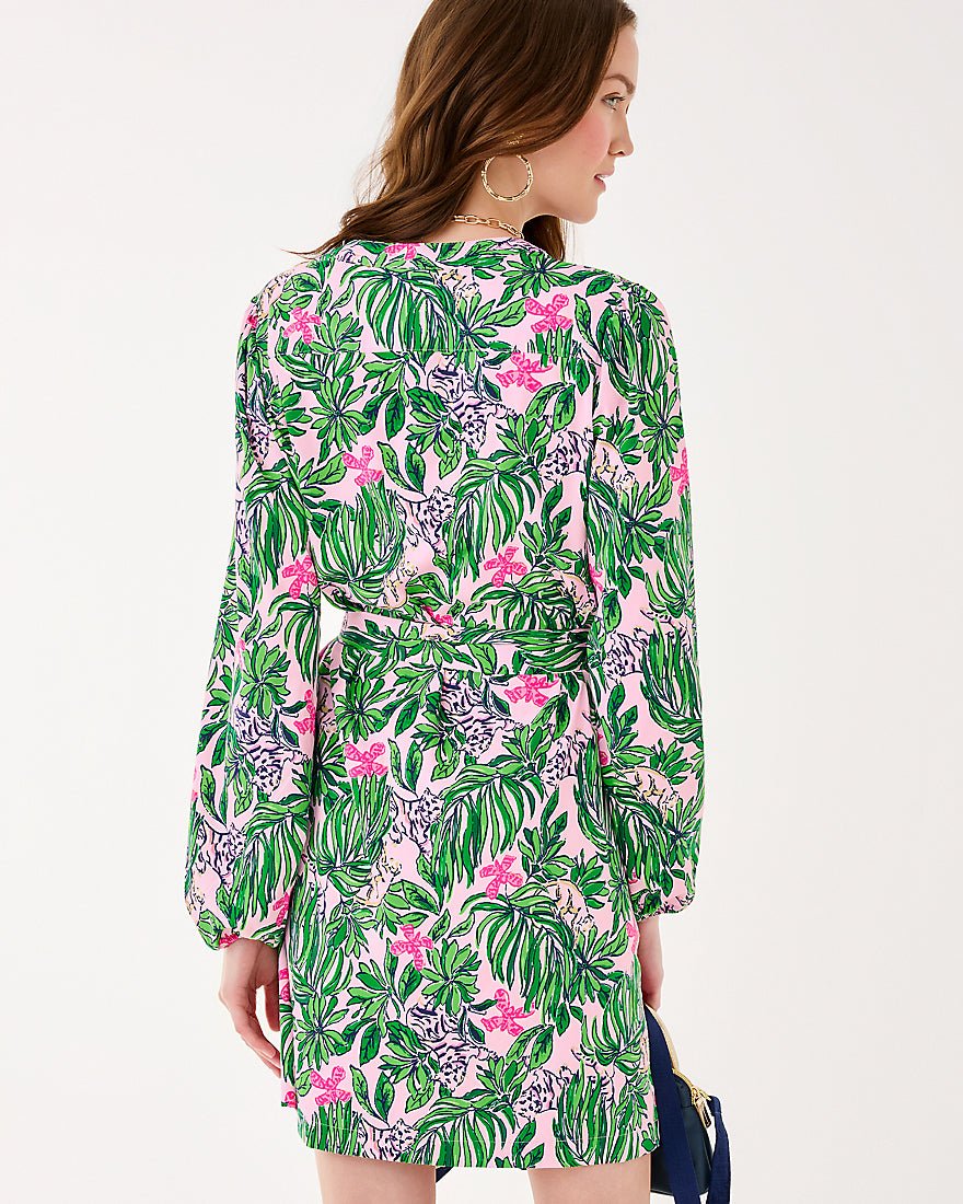 Ensley Upf 50 Plus Dress - Conch Shell Pink Roaring With Joy