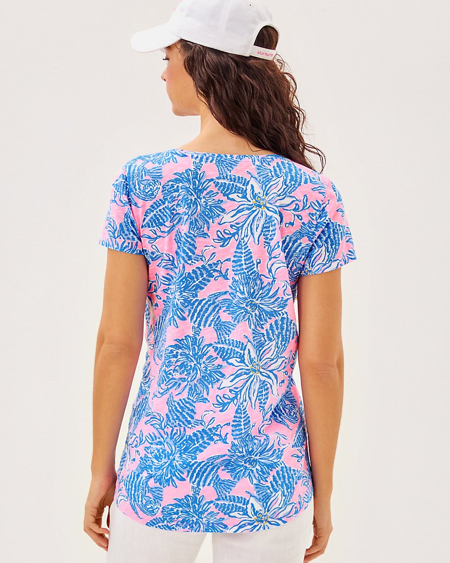 Etta Scoop Neck Top - Conch Shell Pink Up Scale