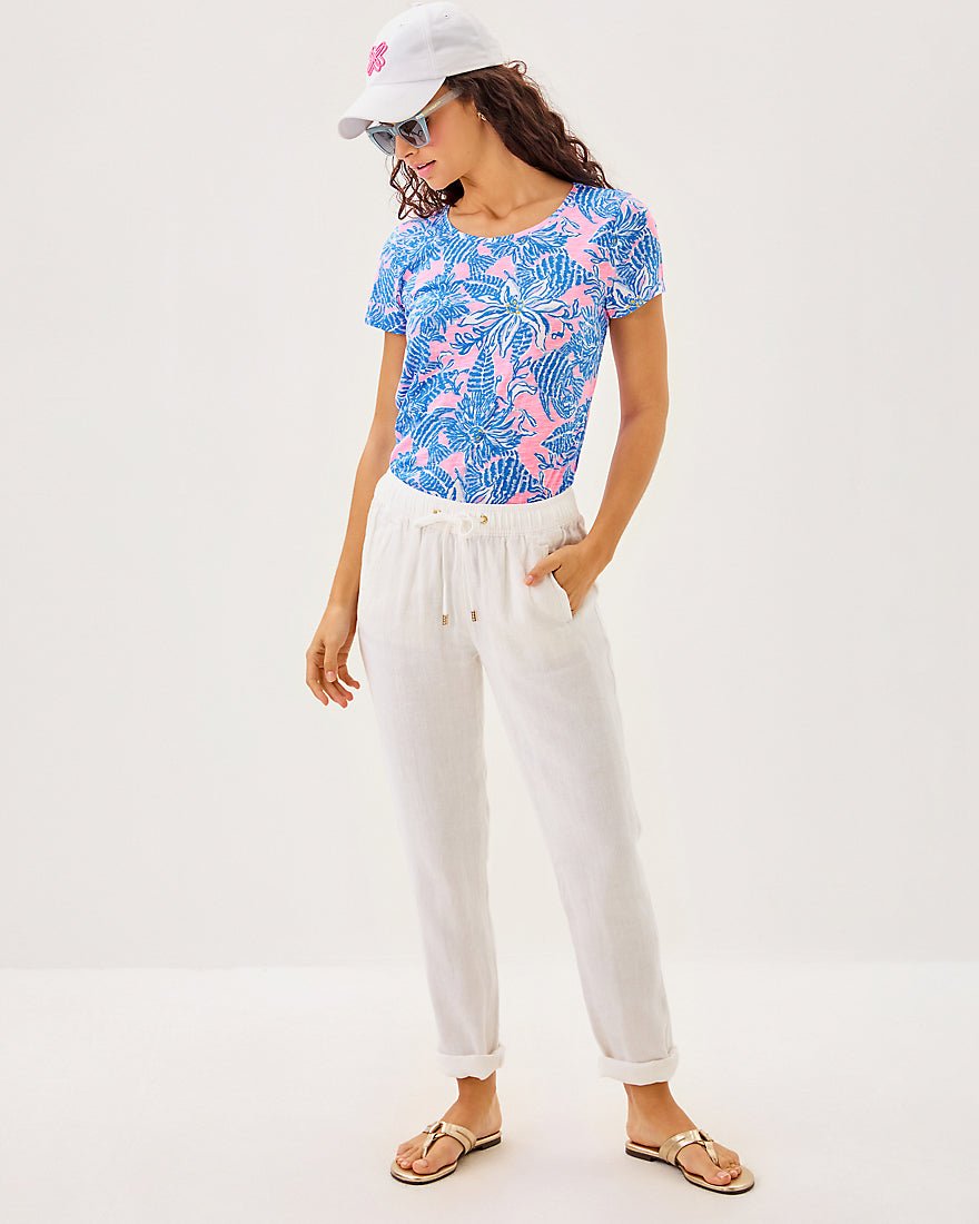 Etta Scoop Neck Top - Conch Shell Pink Up Scale
