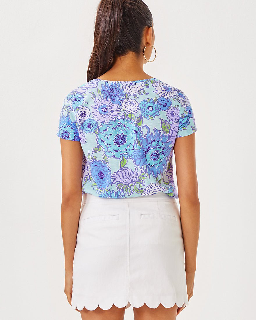 Etta Scoop Neck Top - Multi Let It Gogh