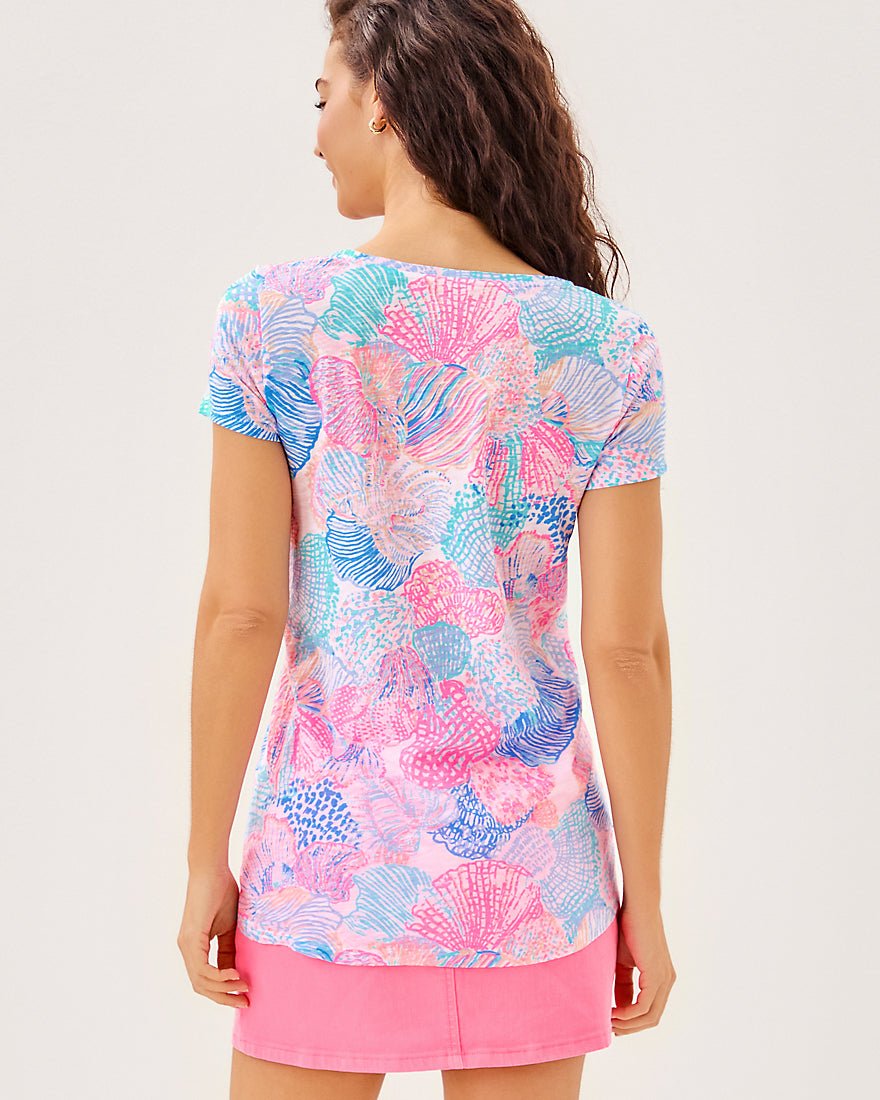 Etta Scoop Neck Top - Multi Roar Of The Seas