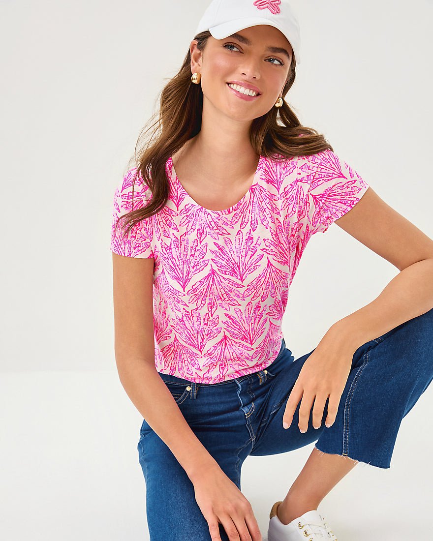 Etta Scoop Neck Top - Pink Bliss Shady Babe