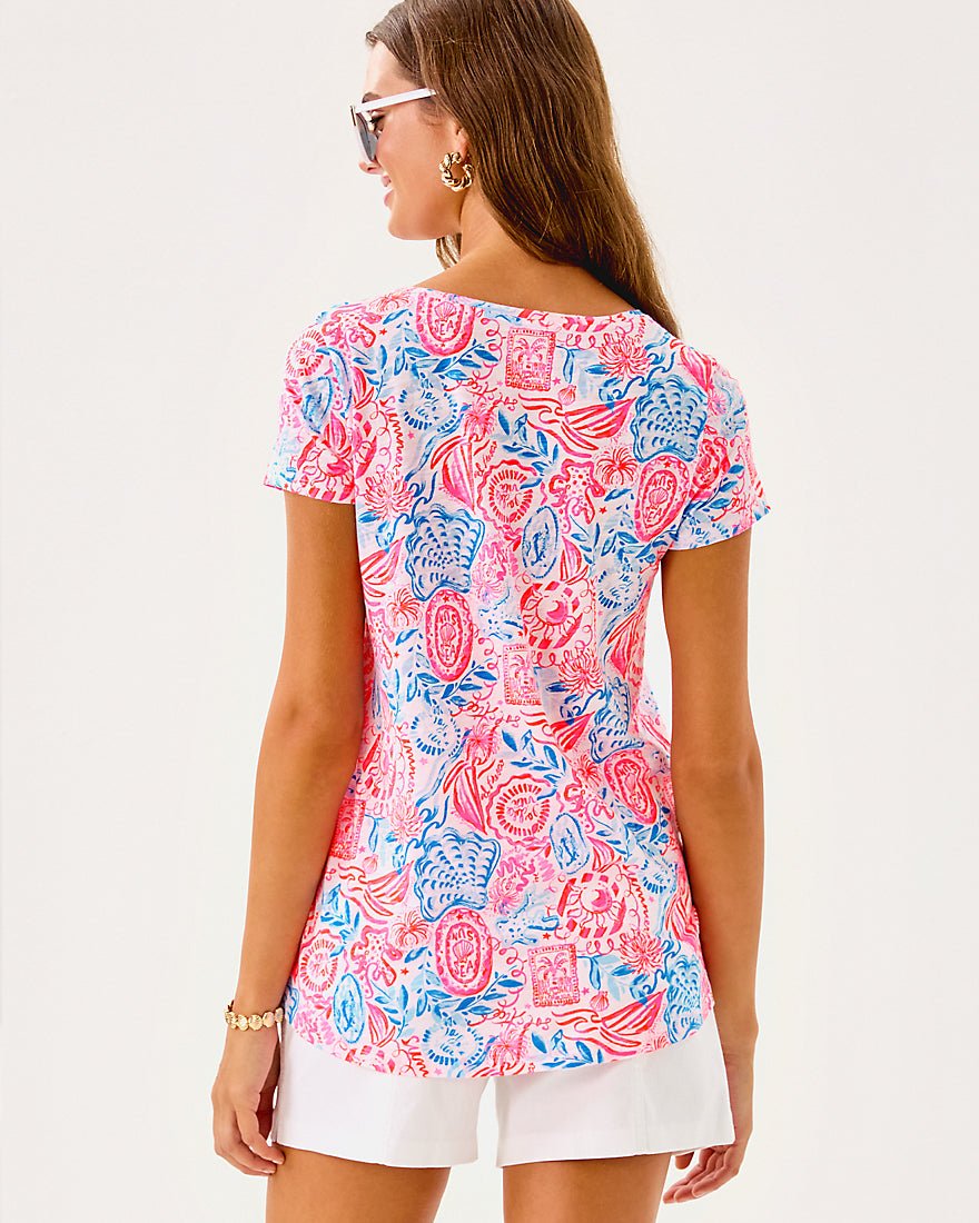 Etta Scoop Neck Top - Resort White Lil Sun Sea Sand