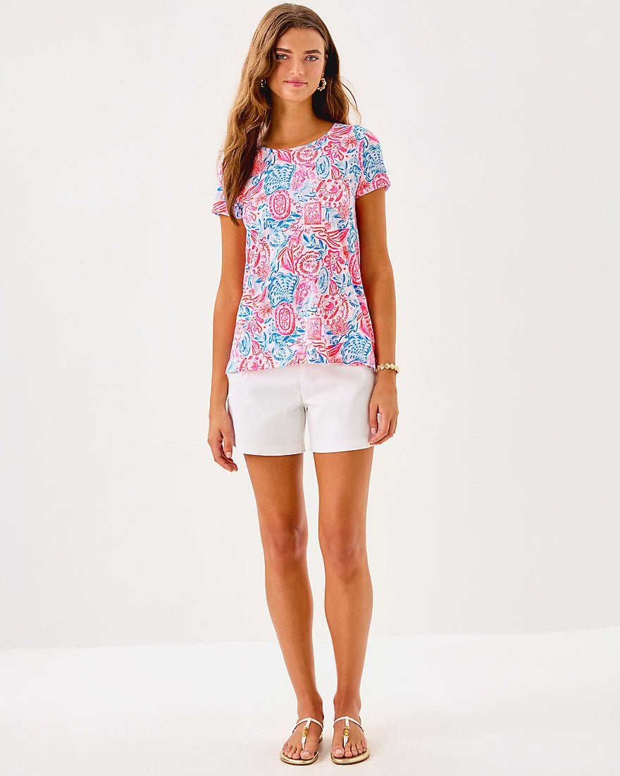 Etta Scoop Neck Top - Resort White Lil Sun Sea Sand