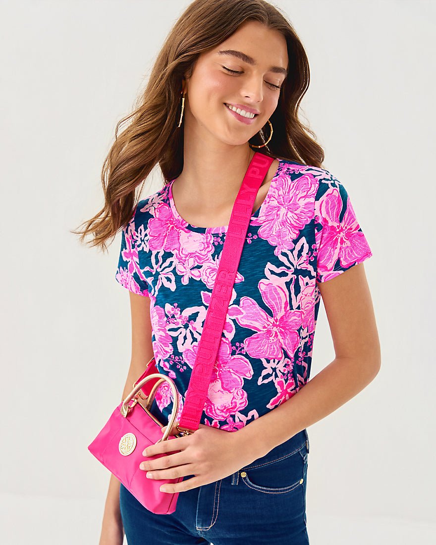 Etta Scoop Neck Top - Starlight Navy Once And Floral