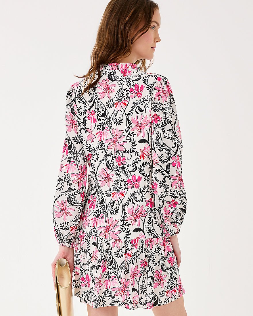 Lilly Pulitzer - Evaline Silk Dress - Coconut Sunshine Seekers